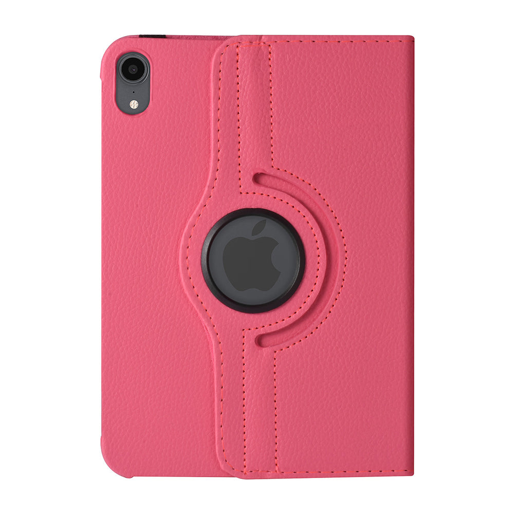 iPad Mini 6 2021 & iPad Mini 7 2024 Book Case Tablethoes - Felroze - 360 graden draaibaar-Tablethoesjes-Ilumina Benelux