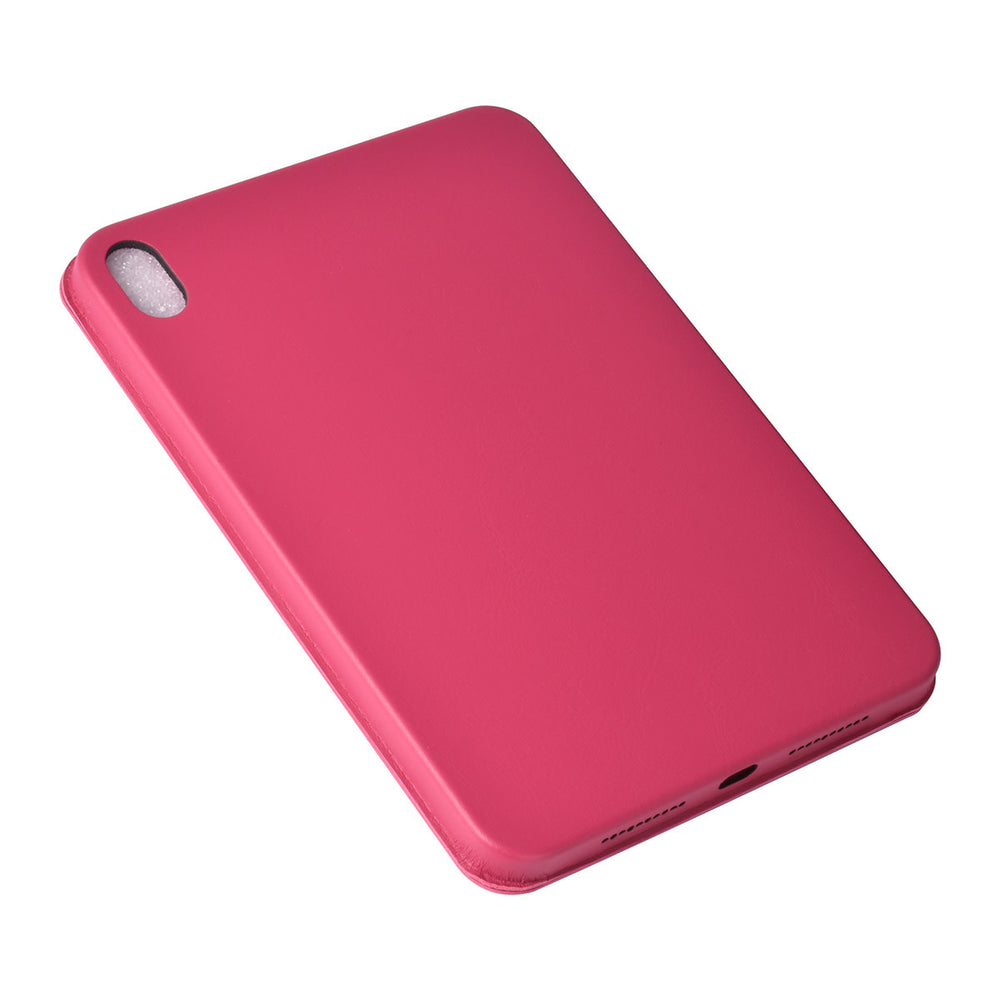 iPad Mini 6 2021 & iPad Mini 7 2024 Book Case Tablethoes - Felroze - Smart Case-Tablethoesjes-Ilumina Benelux