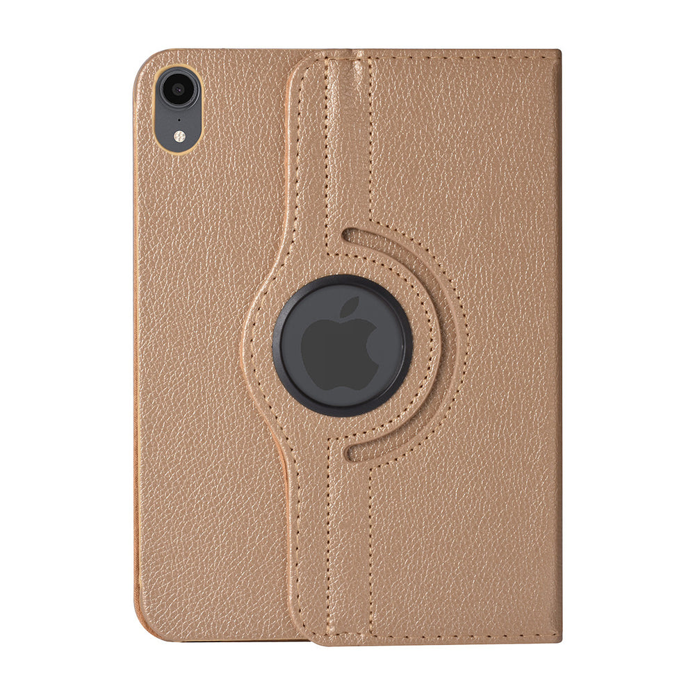 iPad Mini 6 2021 & iPad Mini 7 2024 Book Case Tablethoes - Goud - 360 graden draaibaar-Tablethoesjes-Ilumina Benelux