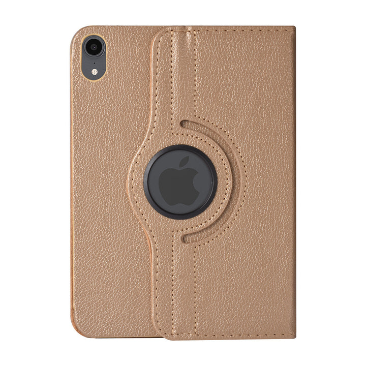 iPad Mini 6 2021 & iPad Mini 7 2024 Book Case Tablethoes - Goud - 360 graden draaibaar-Tablethoesjes-Ilumina Benelux