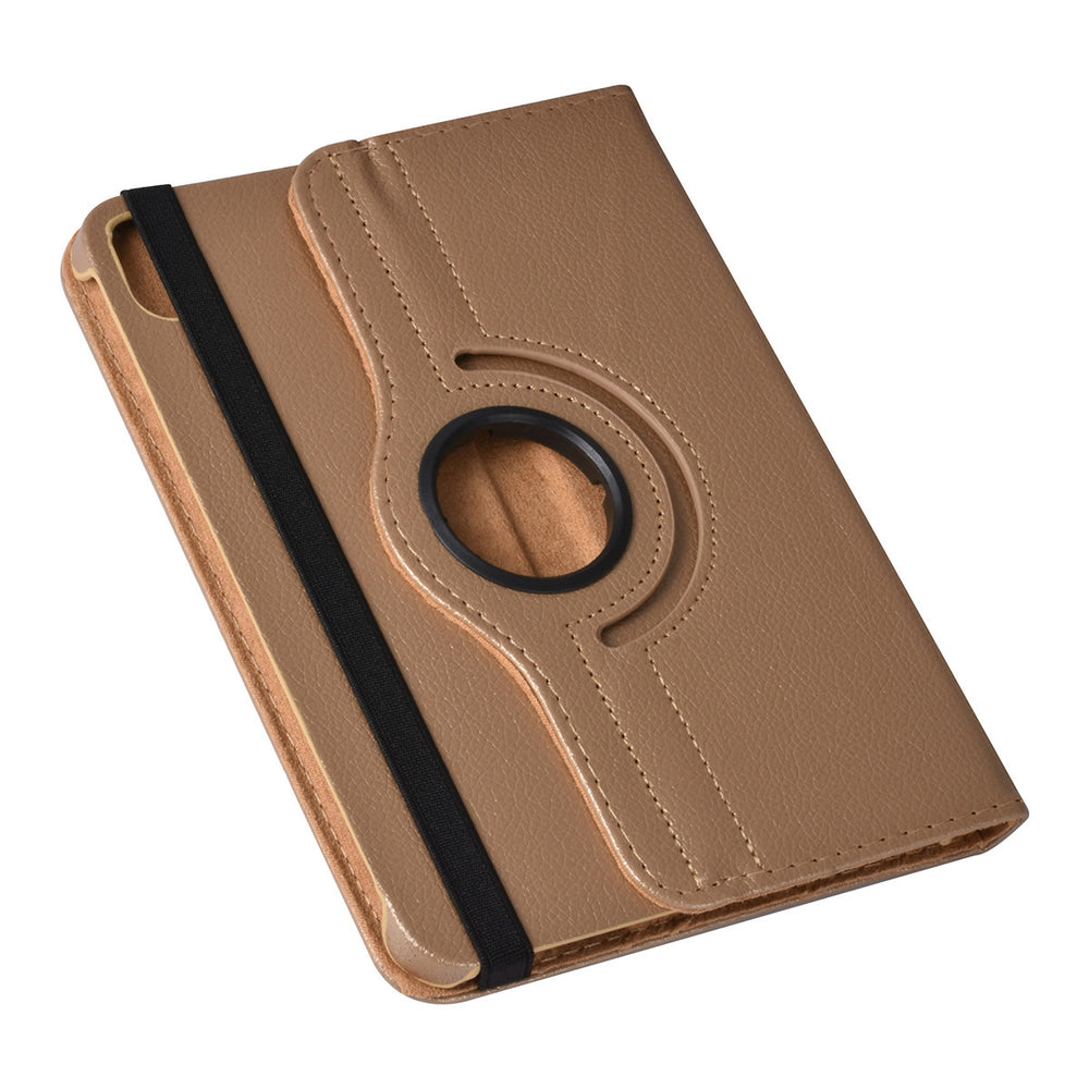 iPad Mini 6 2021 & iPad Mini 7 2024 Book Case Tablethoes - Goud - 360 graden draaibaar-Tablethoesjes-Ilumina Benelux