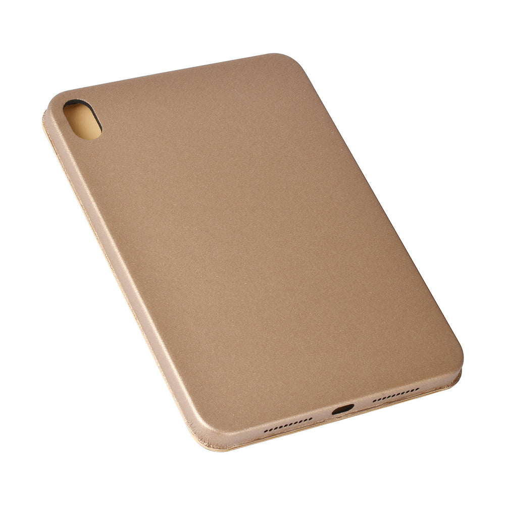iPad Mini 6 2021 & iPad Mini 7 2024 Book Case Tablethoes - Goud - Smart Case-Tablethoesjes-Ilumina Benelux