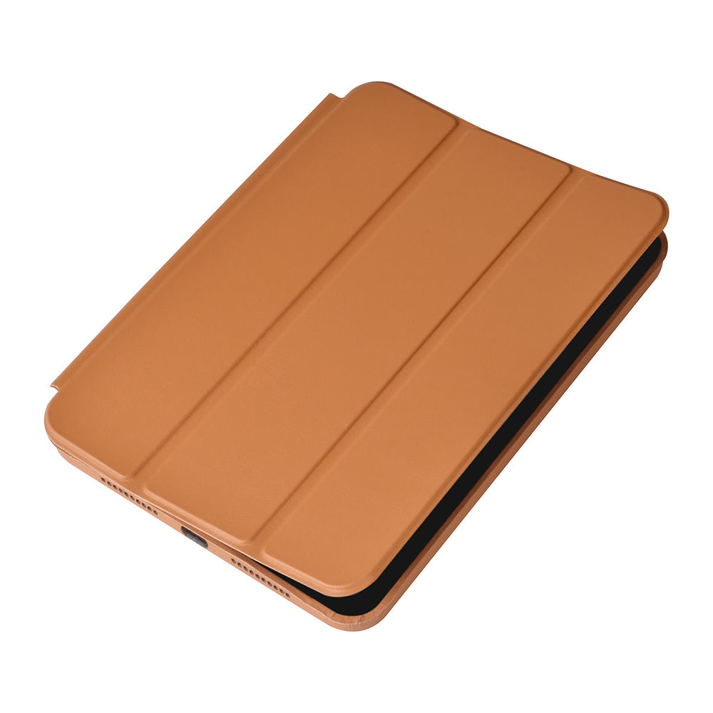iPad Mini 6 2021 & iPad Mini 7 2024 Book Case Tablethoes - LichtBruin - Smart Case-Tablethoesjes-Ilumina Benelux
