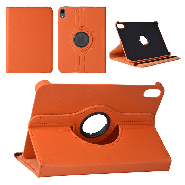 iPad Mini 6 2021 & iPad Mini 7 2024 Book Case Tablethoes - Oranje - 360 graden draaibaar-Tablethoesjes-Ilumina Benelux