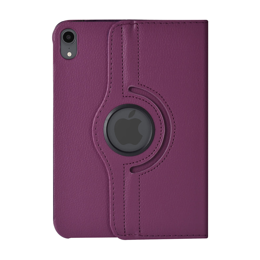 iPad Mini 6 2021 & iPad Mini 7 2024 Book Case Tablethoes - Paars - 360 graden draaibaar-Tablethoesjes-Ilumina Benelux