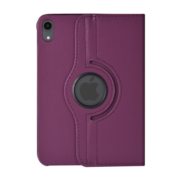iPad Mini 6 2021 & iPad Mini 7 2024 Book Case Tablethoes - Paars - 360 graden draaibaar-Tablethoesjes-Ilumina Benelux
