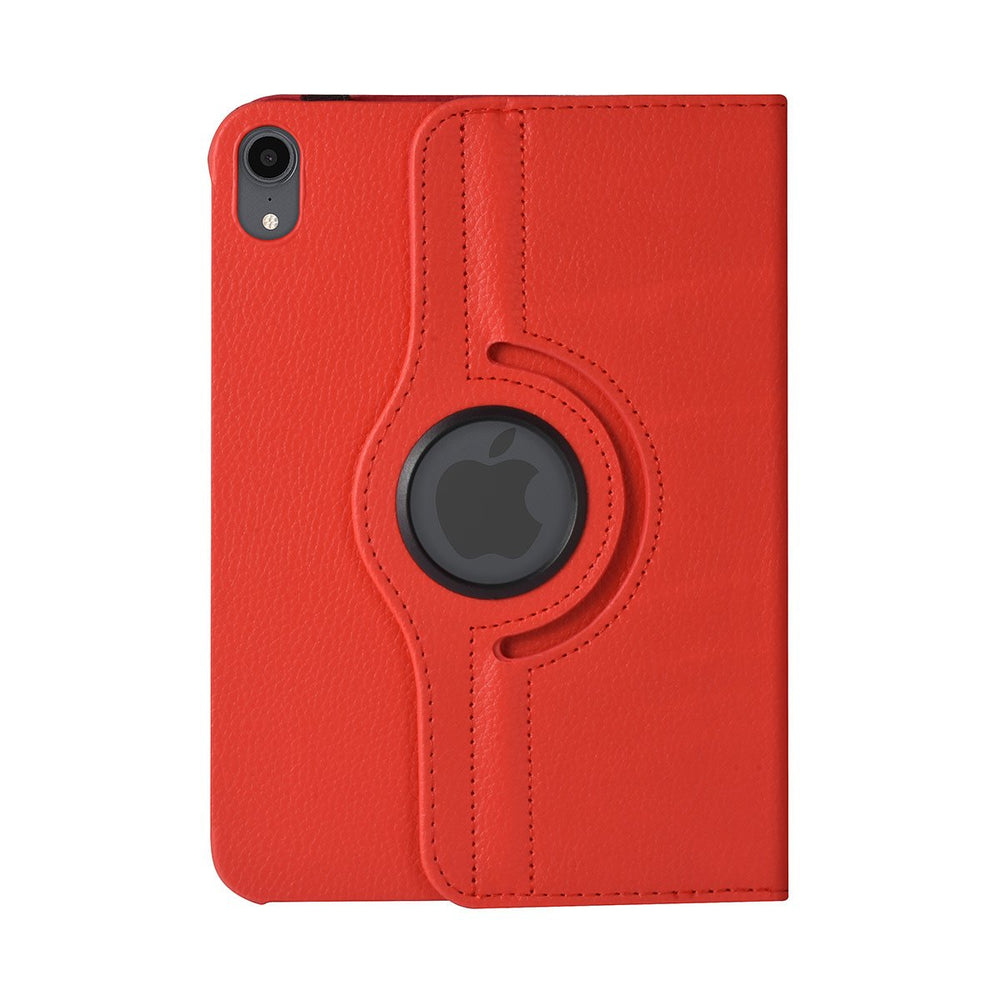 iPad Mini 6 2021 & iPad Mini 7 2024 Book Case Tablethoes - Rood - 360 graden draaibaar-Tablethoesjes-Ilumina Benelux