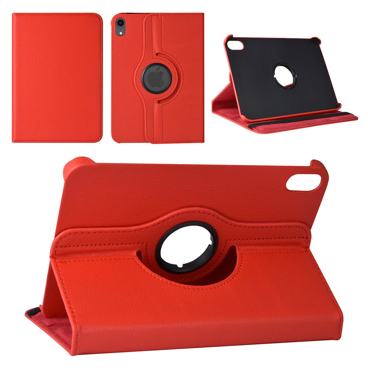 iPad Mini 6 2021 & iPad Mini 7 2024 Book Case Tablethoes - Rood - 360 graden draaibaar-Tablethoesjes-Ilumina Benelux