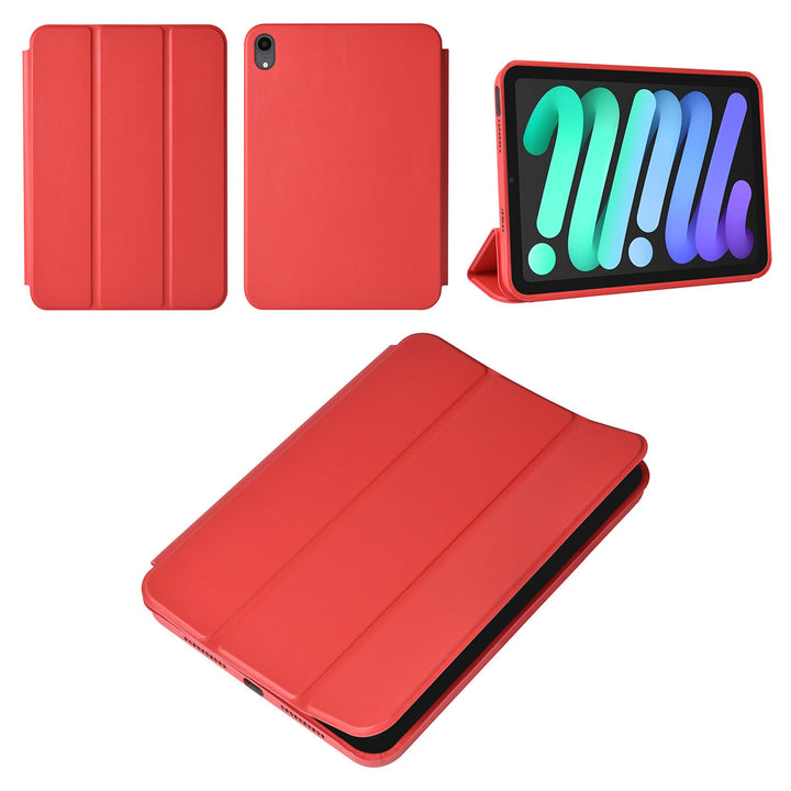 iPad Mini 6 2021 & iPad Mini 7 2024 Book Case Tablethoes - Rood - Smart Case-Tablethoesjes-Ilumina Benelux