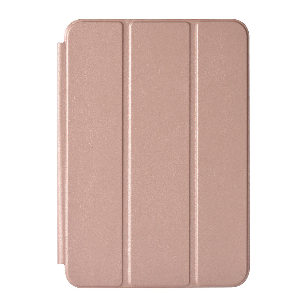 iPad Mini 6 2021 & iPad Mini 7 2024 Book Case Tablethoes - Rosegoud - Smart Case-Tablethoesjes-Ilumina Benelux