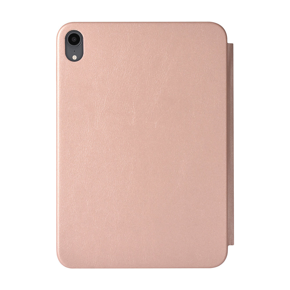 iPad Mini 6 2021 & iPad Mini 7 2024 Book Case Tablethoes - Rosegoud - Smart Case-Tablethoesjes-Ilumina Benelux