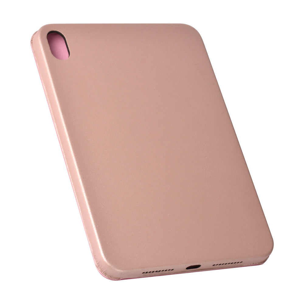 iPad Mini 6 2021 & iPad Mini 7 2024 Book Case Tablethoes - Rosegoud - Smart Case-Tablethoesjes-Ilumina Benelux