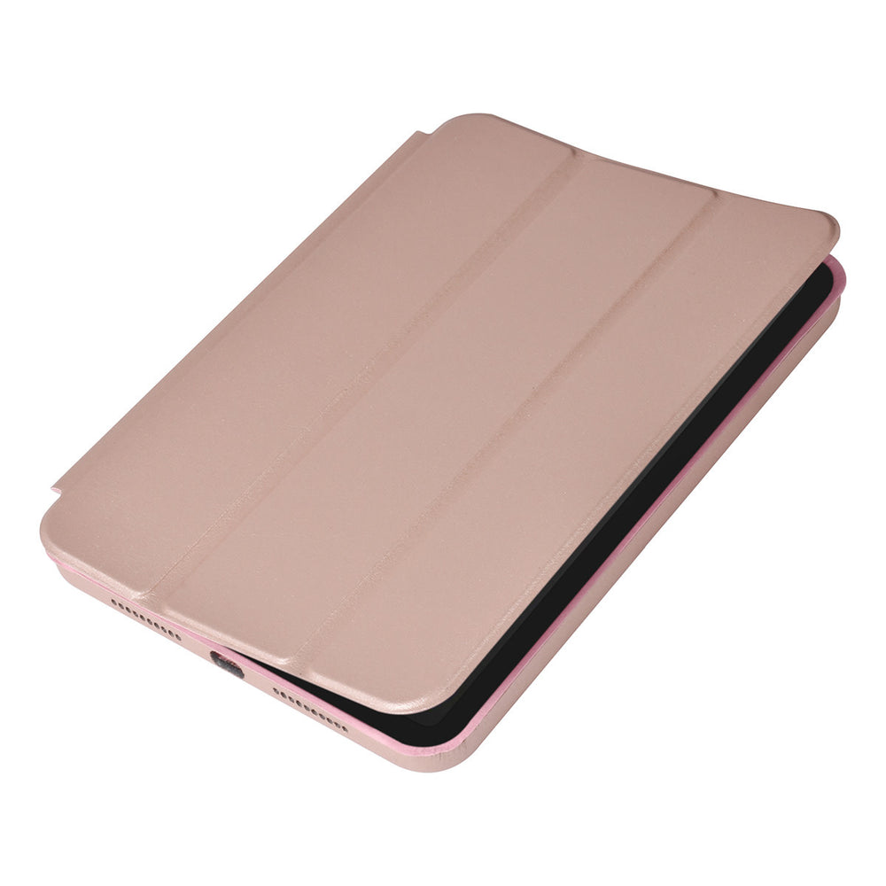 iPad Mini 6 2021 & iPad Mini 7 2024 Book Case Tablethoes - Rosegoud - Smart Case-Tablethoesjes-Ilumina Benelux