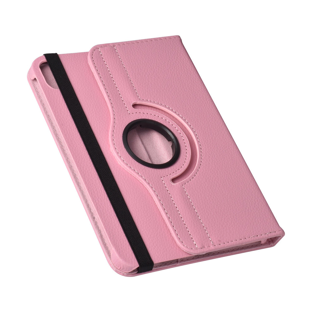 iPad Mini 6 2021 & iPad Mini 7 2024 Book Case Tablethoes - Roze - 360 graden draaibaar-Tablethoesjes-Ilumina Benelux