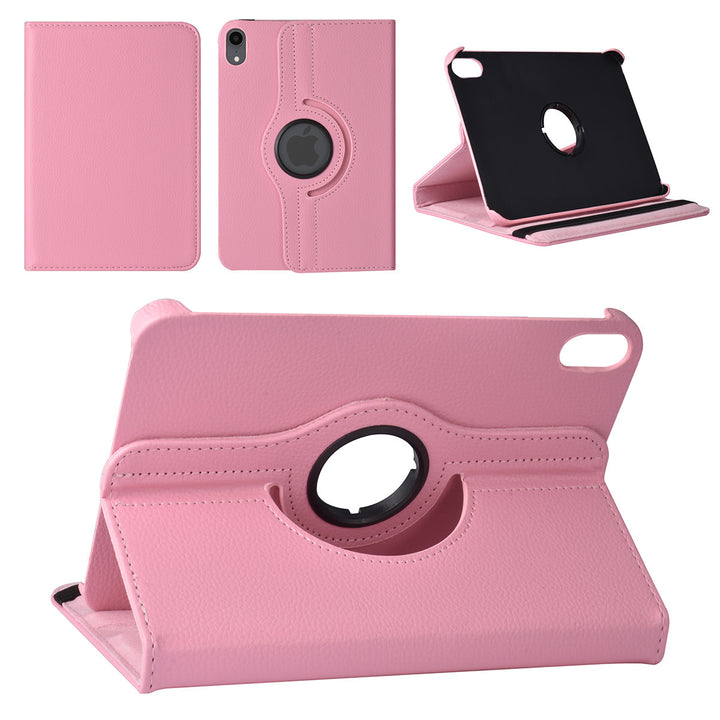 iPad Mini 6 2021 & iPad Mini 7 2024 Book Case Tablethoes - Roze - 360 graden draaibaar-Tablethoesjes-Ilumina Benelux
