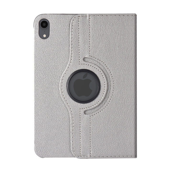 iPad Mini 6 2021 & iPad Mini 7 2024 Book Case Tablethoes - Zilver - 360 graden draaibaar-Tablethoesjes-Ilumina Benelux