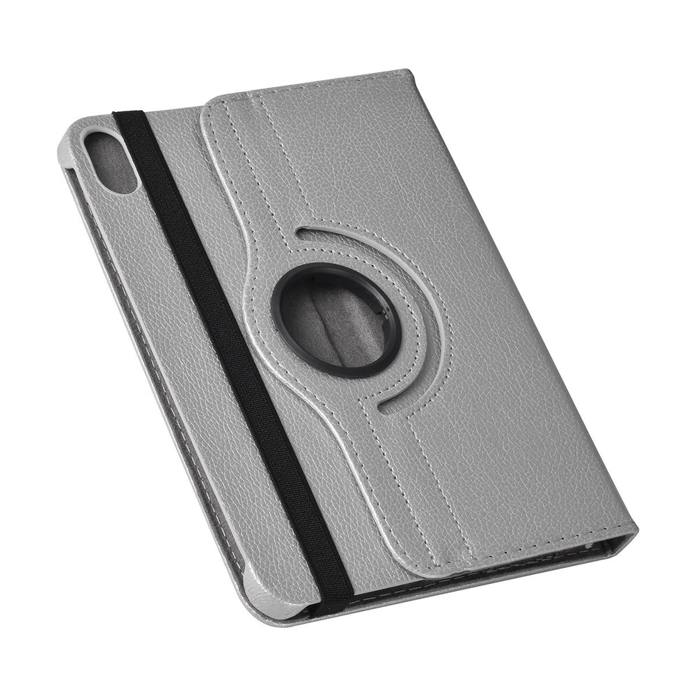 iPad Mini 6 2021 & iPad Mini 7 2024 Book Case Tablethoes - Zilver - 360 graden draaibaar-Tablethoesjes-Ilumina Benelux