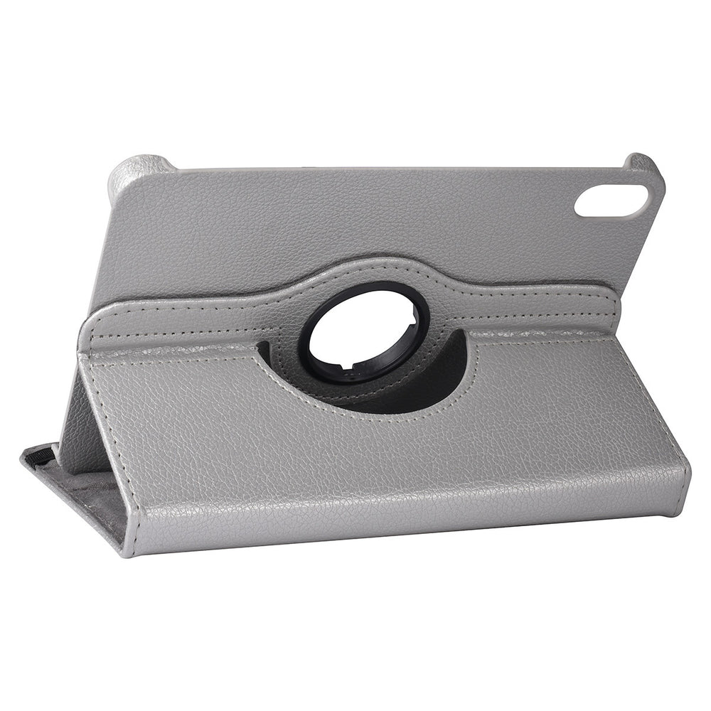 iPad Mini 6 2021 & iPad Mini 7 2024 Book Case Tablethoes - Zilver - 360 graden draaibaar-Tablethoesjes-Ilumina Benelux