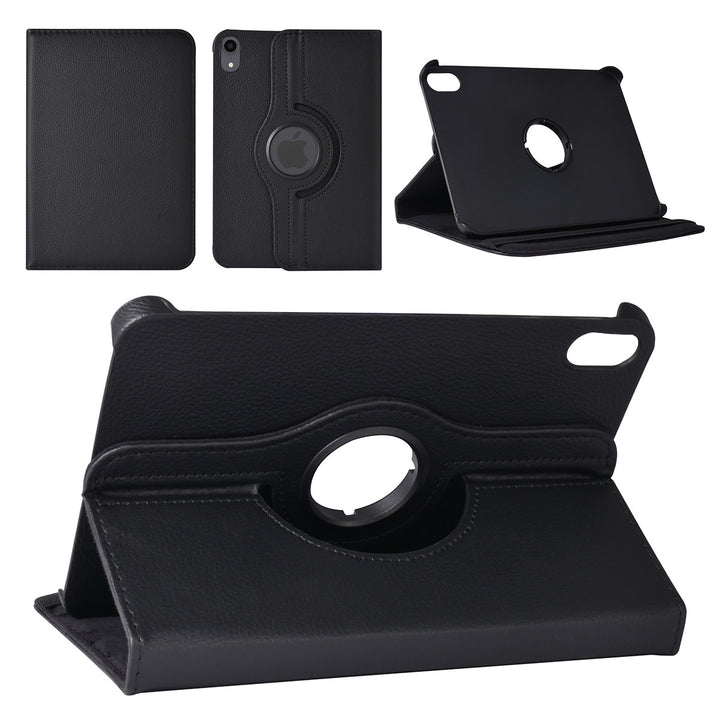 iPad Mini 6 2021 & iPad Mini 7 2024 Book Case Tablethoes - Zwart - 360 graden draaibaar-Tablethoesjes-Ilumina Benelux