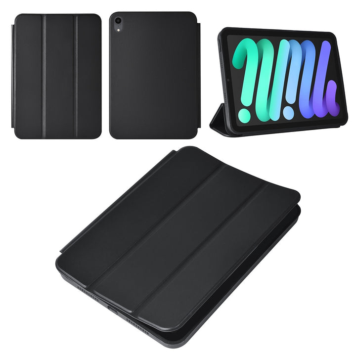 iPad Mini 6 2021 & iPad Mini 7 2024 Book Case Tablethoes - Zwart - Smart Case-Tablethoesjes-Ilumina Benelux