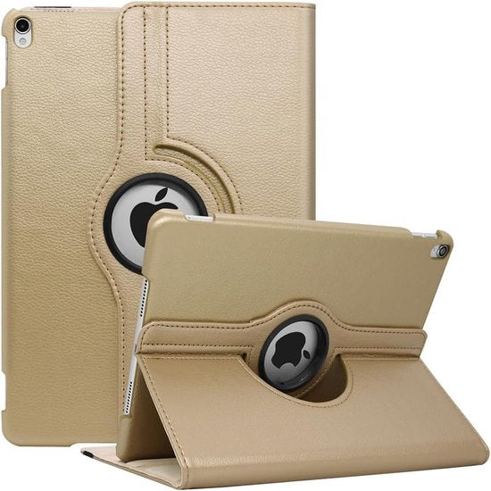 iPad Mini 4 / Mini 5 (2019) Hoesjes – 360° draaibaar – Multi-stand – Goud-Tablethoesjes-Ilumina Benelux
