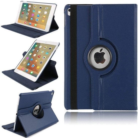 iPad Mini 4 / Mini 5 (2019) Hoesjes – 360° draaibaar – Multi-stand Standfunctie – Donkerblauw-Tablethoesjes-Ilumina Benelux