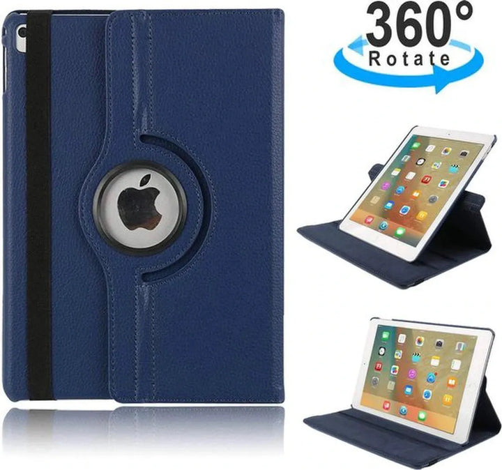 iPad Mini 4 / Mini 5 (2019) Hoesjes – 360° draaibaar – Multi-stand Standfunctie – Donkerblauw-Tablethoesjes-Ilumina Benelux