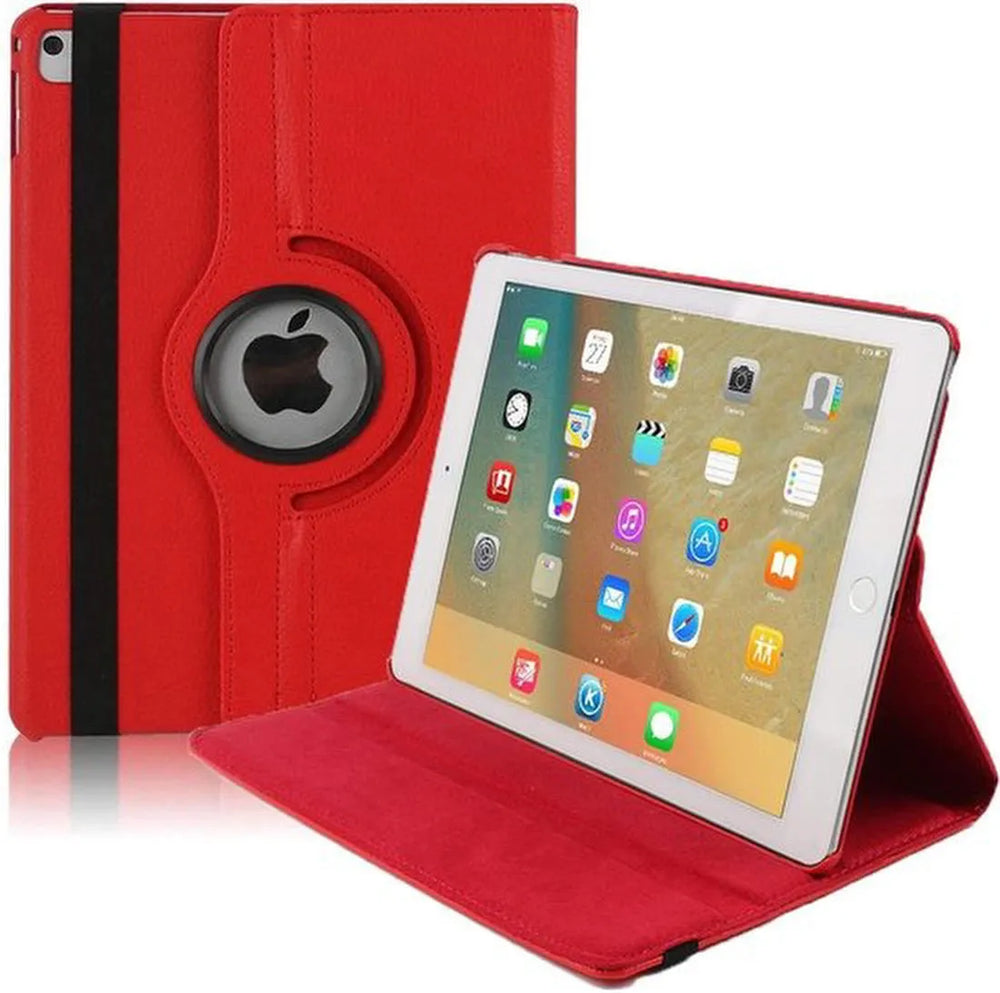iPad Mini 4 / Mini 5 (2019) Hoesjes – 360° draaibaar – Multi-stand Standfunctie – Rood-Tablethoesjes-Ilumina Benelux