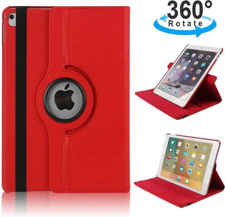 iPad Mini 4 / Mini 5 (2019) Hoesjes – 360° draaibaar – Multi-stand Standfunctie – Rood-Tablethoesjes-Ilumina Benelux