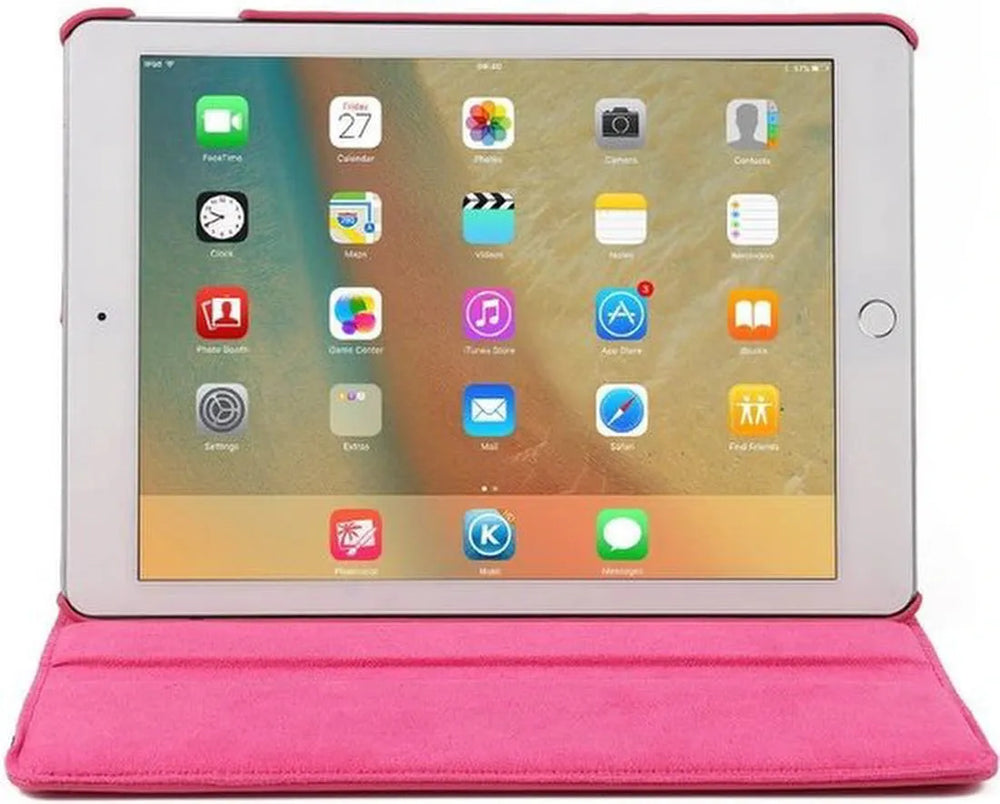 iPad Mini 4 / Mini 5 (2019) Hoesjes – 360° draaibaar – Multi-stand Standfunctie – Roze-Tablethoesjes-Ilumina Benelux