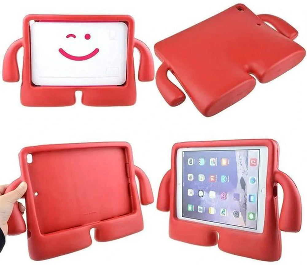iPad Mini 4 / Mini 5 2019 Hoesjes – Kinderhoes met Handvat en standfunctie – Rood-Tablethoesjes-Ilumina Benelux