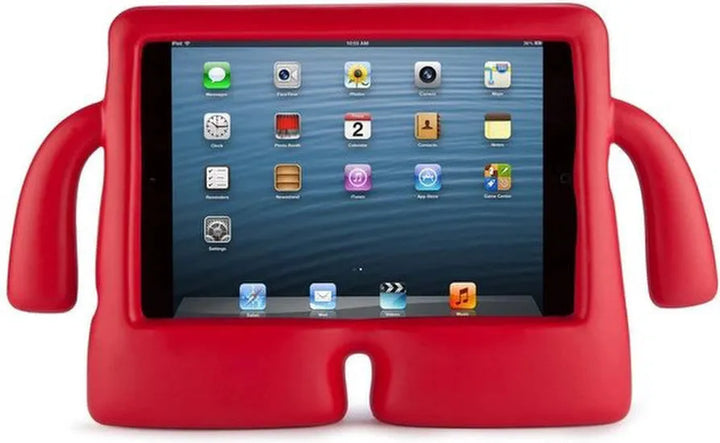 iPad Mini 4 / Mini 5 2019 Hoesjes – Kinderhoes met Handvat en standfunctie – Rood-Tablethoesjes-Ilumina Benelux
