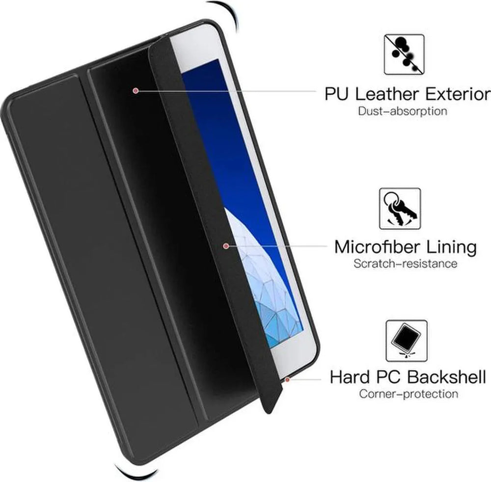 iPad Mini 4 / Mini 5 – Tri-Fold standaard – Standfunctie – Zwart-Tablethoesjes-Ilumina Benelux