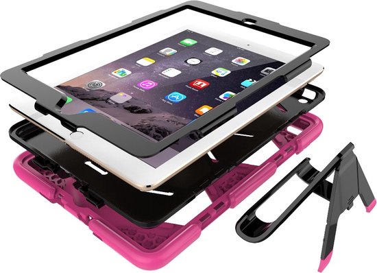 iPad Mini 4/5 7,9 inch – Rugged Schokbestendig – Kickstand Standfunctie – Roze-Tablethoesjes-Ilumina Benelux