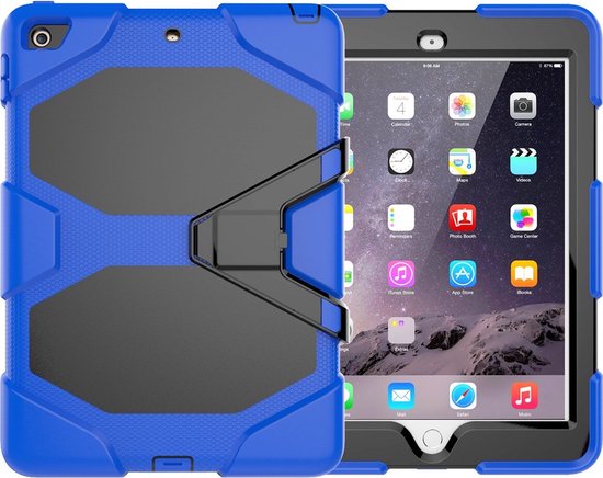 iPad Mini 4/5 7,9 inch – Rugged case Hoesjes – Schokbestendig – Kickstand standfunctie – Blauw-Tablethoesjes-Ilumina Benelux