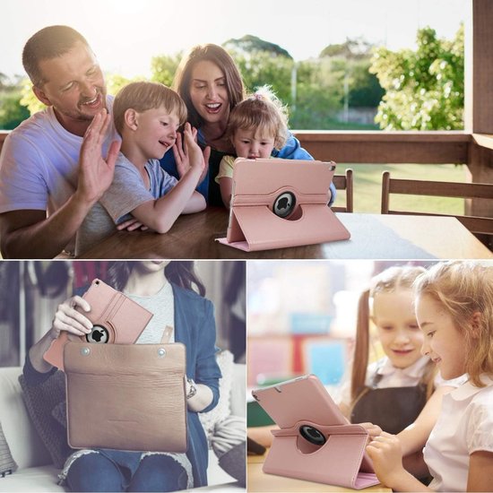 iPad Mini 4/5 7.9 Hoesjes – 360° draaibaar – Multi-stand Standfunctie – Goud-Tablethoesjes-Ilumina Benelux