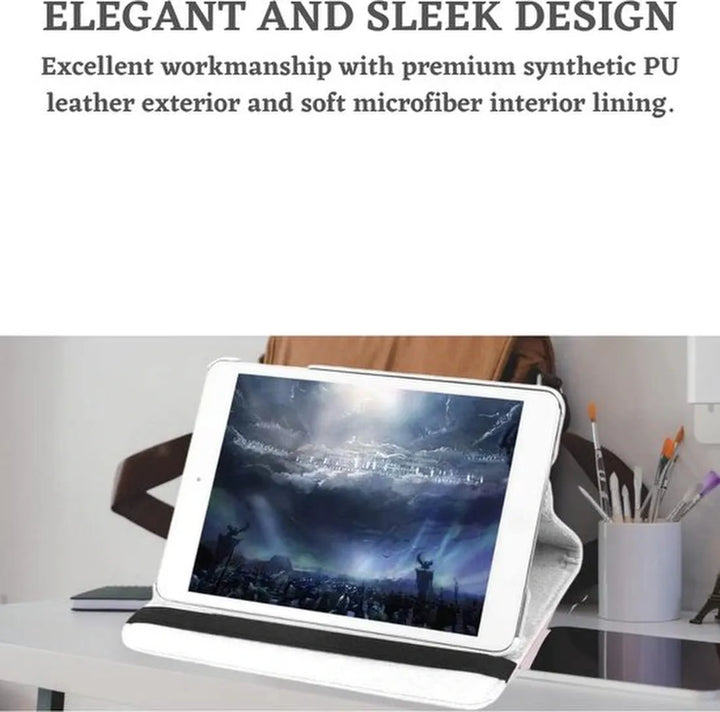 iPad Mini 4/5 7.9 Hoesjes – 360° draaibaar – Multi-stand Standfunctie – Wit-Tablethoesjes-Ilumina Benelux