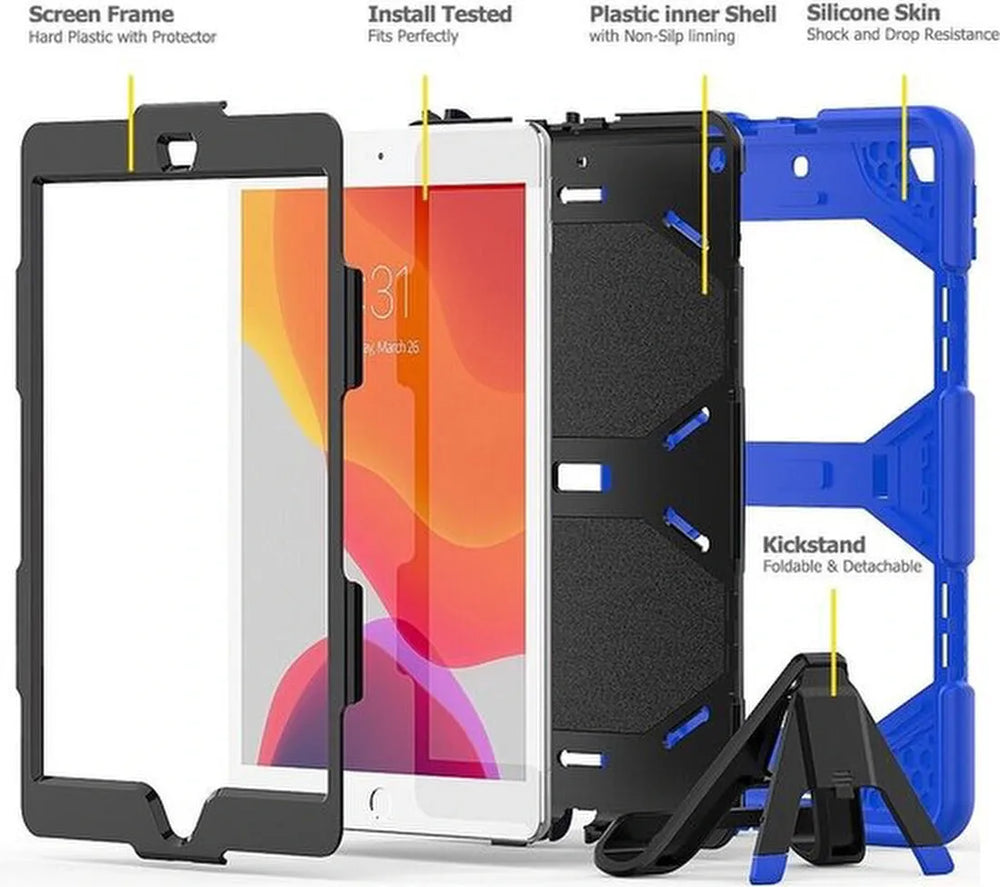 iPad Mini 4/5 7.9 inch – Extreme Robuuste Armor Hoesjes – Schokbestendig – Roze-Tablethoesjes-Ilumina Benelux