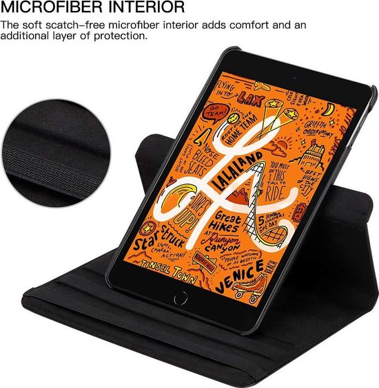 iPad Mini 4/5 7.9 inch Hoesjes – 360° draaibaar – Multi-stand Standfunctie – Zwart-Tablethoesjes-Ilumina Benelux