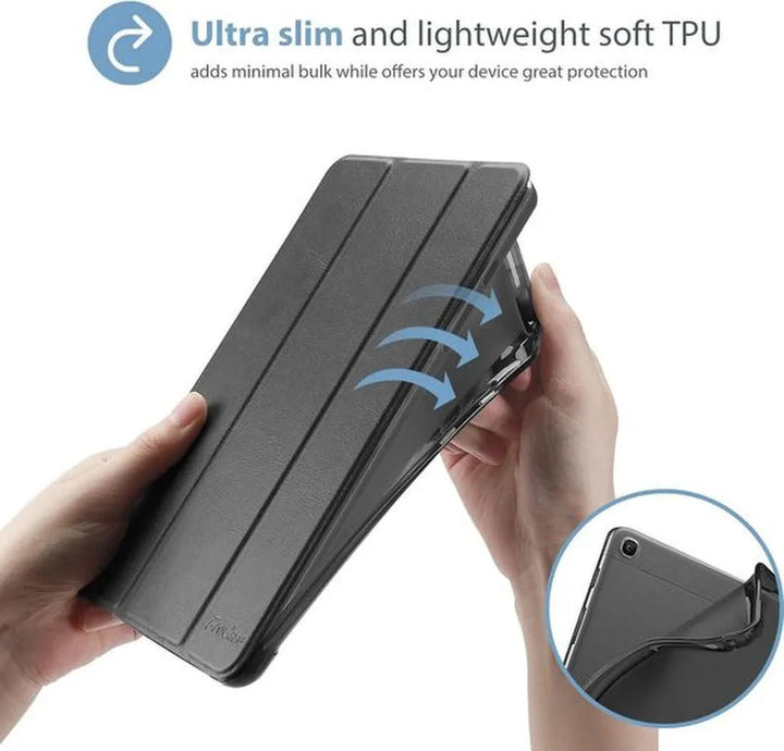 iPad Mini 4/5 – Tri-Fold Smart Cover – Standfunctie – Ultraslank – Zwart-Tablethoesjes-Ilumina Benelux