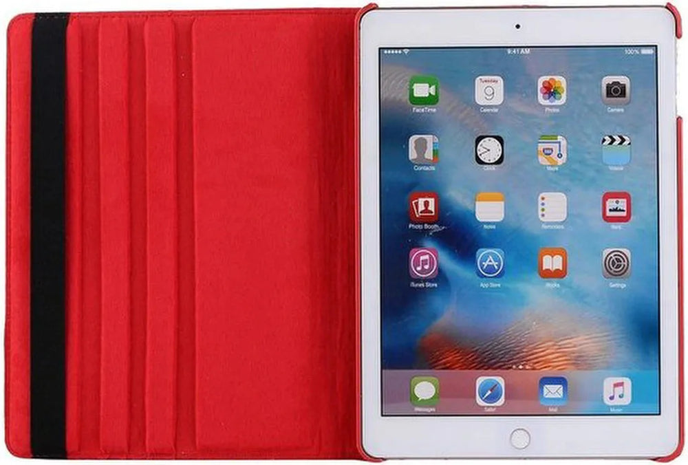 iPad Mini 5 7.9 (2019) Hoesjes – 360° draaibaar – Multi-stand Standfunctie – Rood-Tablethoesjes-Ilumina Benelux