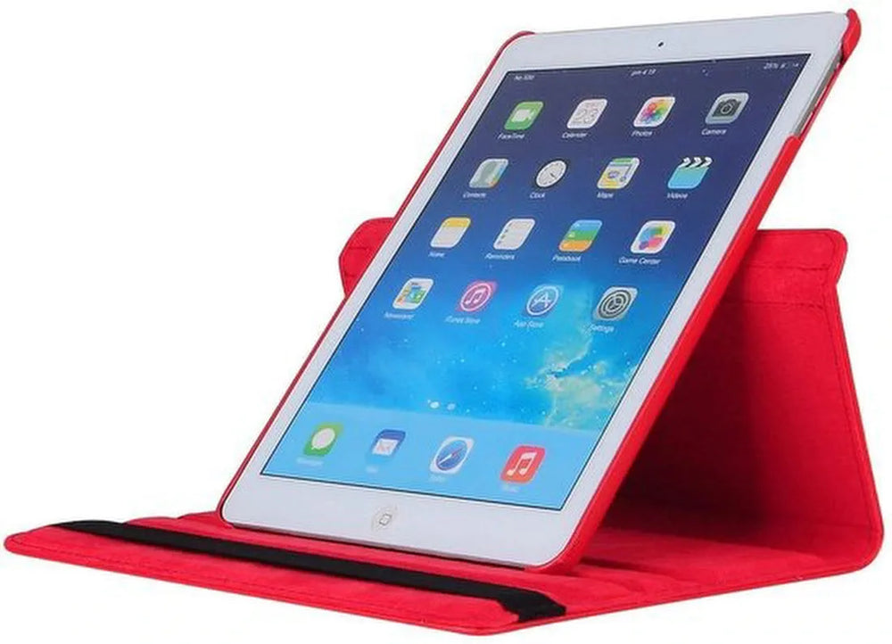 iPad Mini 5 7.9 (2019) Hoesjes – 360° draaibaar – Multi-stand Standfunctie – Rood-Tablethoesjes-Ilumina Benelux