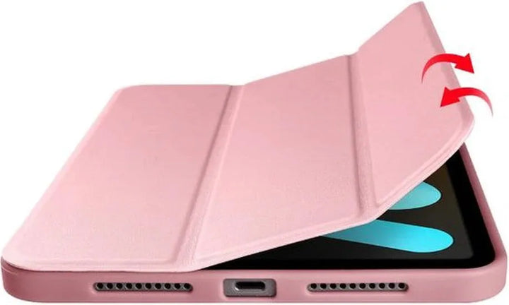 iPad Mini 6 (2021) & Mini 7 (2024) – Tri-Fold standfunctie – Smart cover – Roségoud-Tablethoesjes-Ilumina Benelux