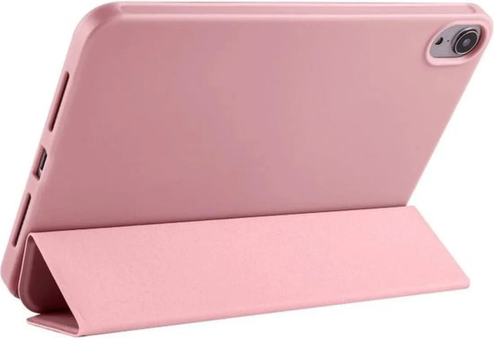 iPad Mini 6 (2021) & Mini 7 (2024) – Tri-Fold standfunctie – Smart cover – Roségoud-Tablethoesjes-Ilumina Benelux