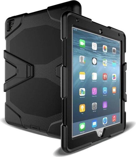 iPad Mini 6 8.3 inch & Mini 7 (2024) – Rugged Schokbestendig – Kickstand Standfunctie – Zwart-Tablethoesjes-Ilumina Benelux