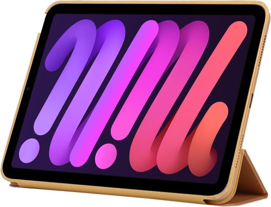 iPad Mini 6 8.3 inch & iPad Mini 7 (2024) – Ultraslank Tri-Fold Smart Cover – Standfunctie – Goud-Tablethoesjes-Ilumina Benelux