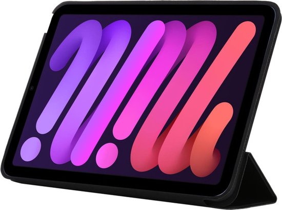 iPad Mini 6 8.3 inch & iPad Mini 7 (2024) – Ultraslank Tri-Fold Smart Cover – Standfunctie – Zwart-Tablethoesjes-Ilumina Benelux