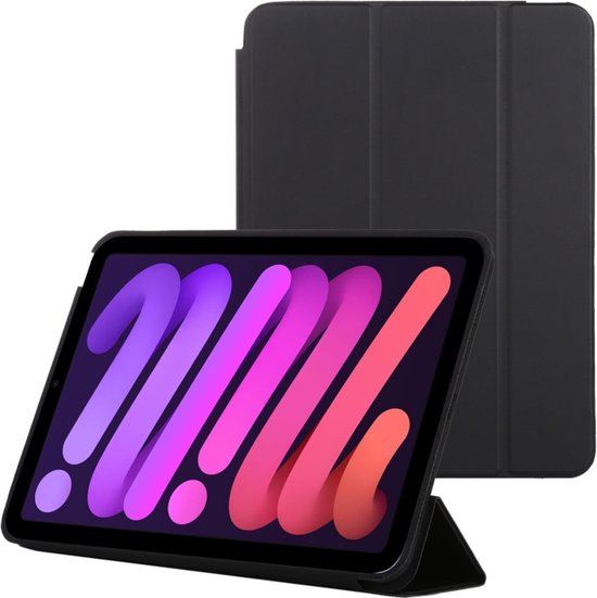 iPad Mini 6 8.3 inch & iPad Mini 7 (2024) – Ultraslank Tri-Fold Smart Cover – Standfunctie – Zwart-Tablethoesjes-Ilumina Benelux