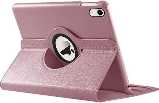iPad Mini 6/7 – 360° Draaibare Multi-Stand Case – Standfunctie – Roségoud-Tablethoesjes-Ilumina Benelux