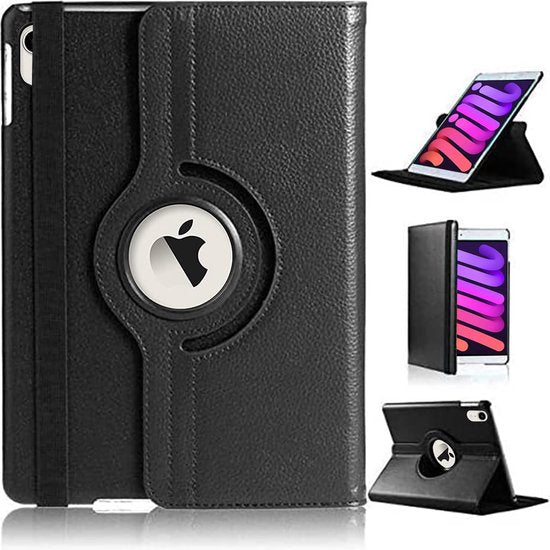 iPad Mini 6/7 8.3 inch Hoesjes – 360° draaibaar – Multi-stand Standfunctie – Zwart-Tablethoesjes-Ilumina Benelux